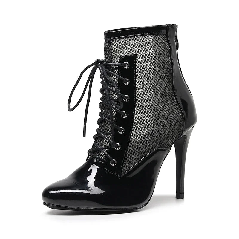 Don't Miss These Must-Have Offers QJW Women's Customized Heel Rubber Sole  Jazz Shoes Lace-up Dance Heels Boots
