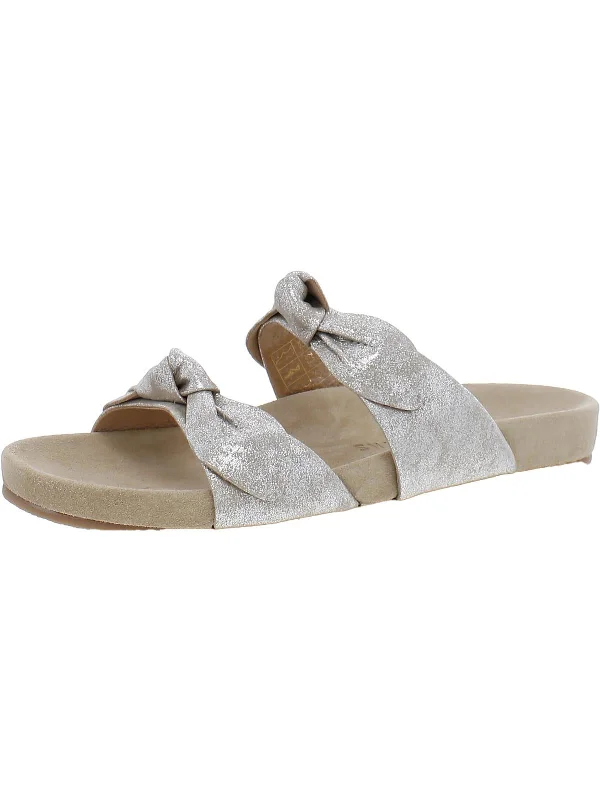 Savings Event Annie Double Knot Comfort Sandal Womens Leather Knot Front Slide Sandals