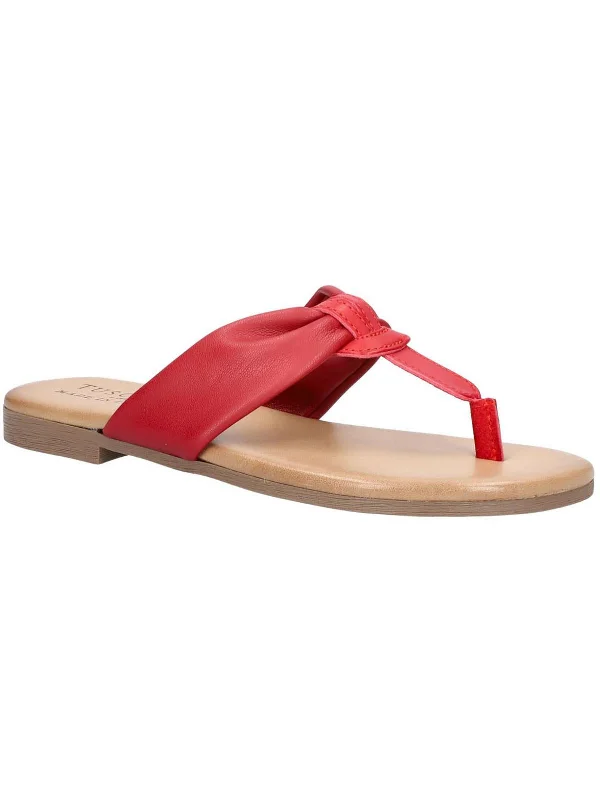 Low Prices Aulina Womens Leather Thong Slide Sandals