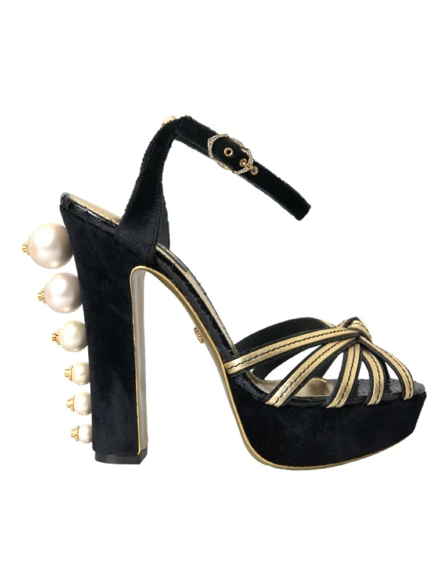 Flash Sale Dolce & Gabbana   Embellished Heels Sandals Women's Shoes