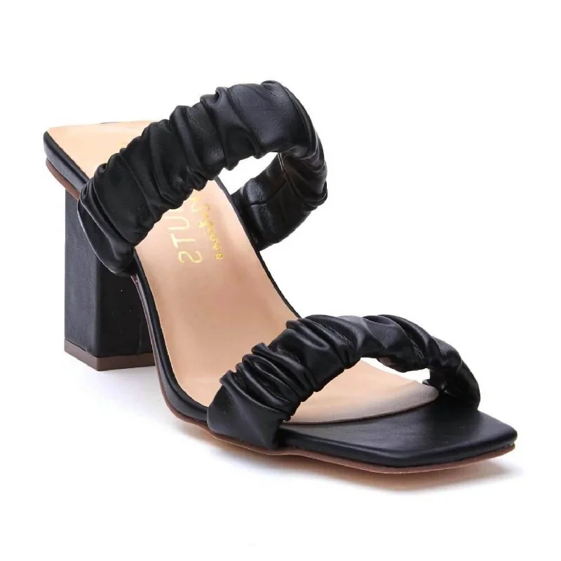 Exclusive Access First Love Heeled Sandal In Black