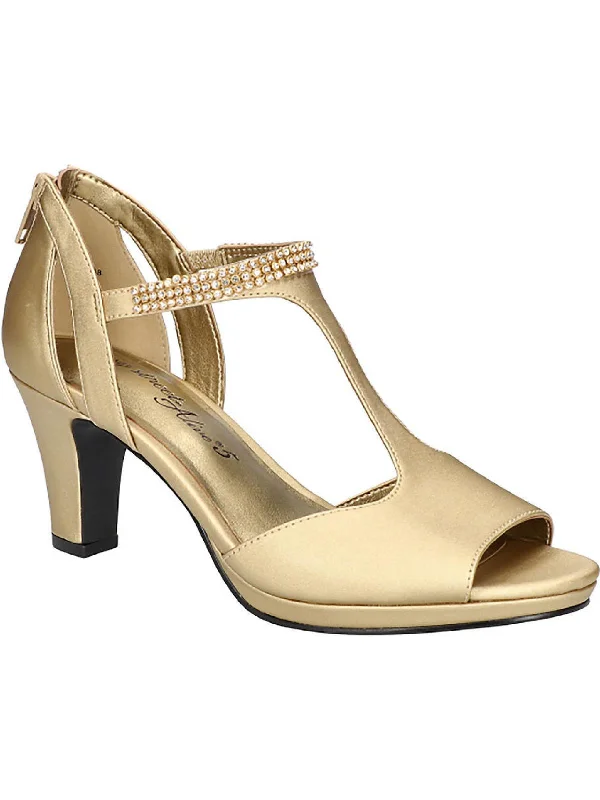 New Markdowns Flash Womens Open Toe Embellished Heels