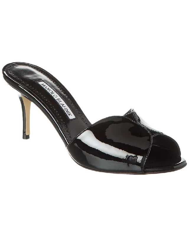 Bargain Bin Manolo Blahnik Houramu 70 Patent Sandal
