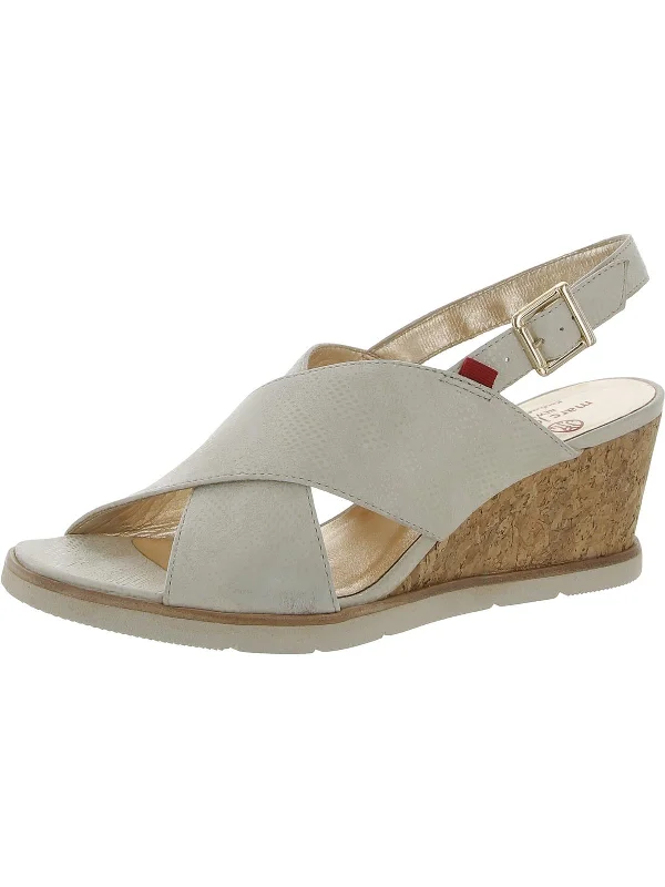 Top Pick Myrtle Beach Womens Leather Cork Slingback Sandals
