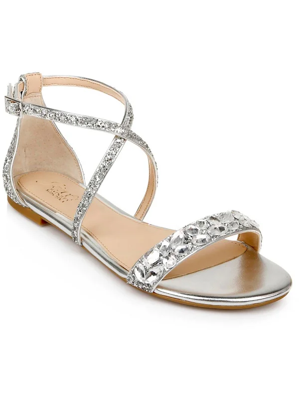 Weekend Savings Delight Osome Womens Embellished Man Made Ankle Strap
