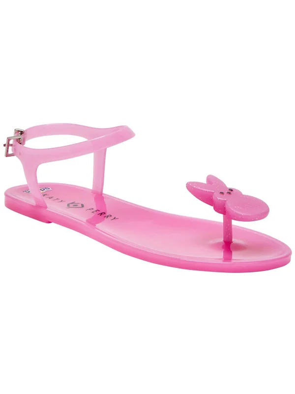 Half Price PEEPS Womens Snazzy Toe Adjustable Buckle Jelly Sandals