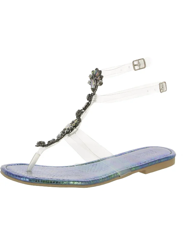 Big Deal Womens Ankle Strap Strappy Thong Sandals