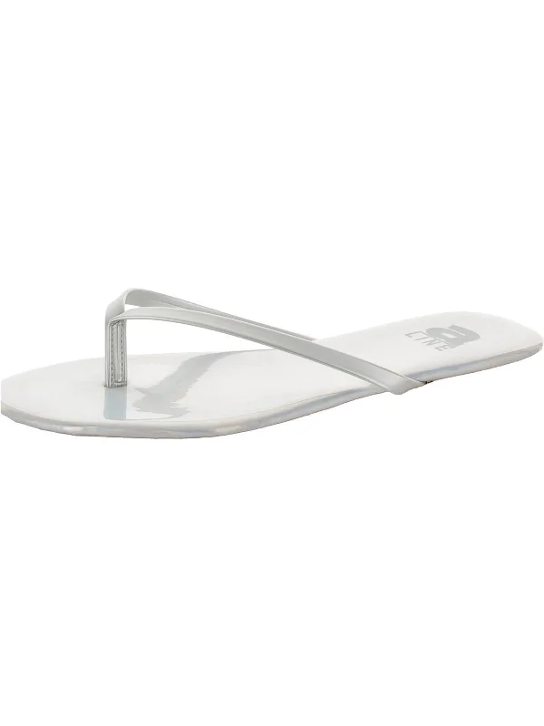 Pay Less Womens Iridescent Thong Flip-Flops