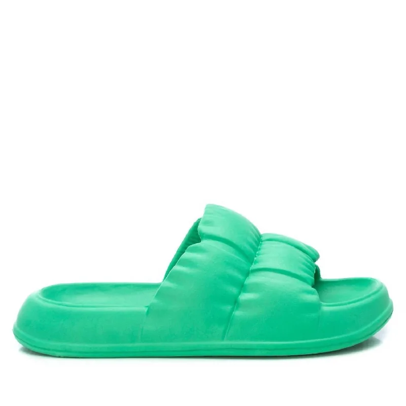 Epic Value Women's Pool Slides Sandals In Medium Green