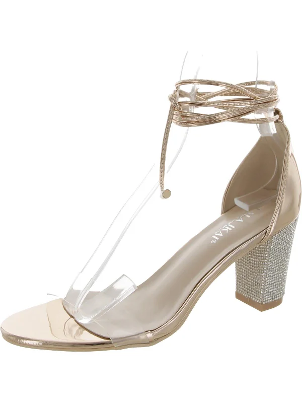 Special Offer Womens Rhinestone Mirrored Heels