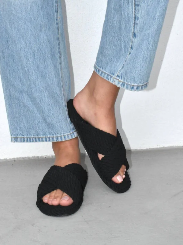 Shop Now Women's Rope Slide In Black