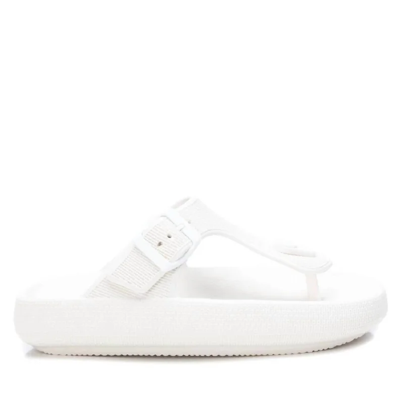 Deep Savings Women's Rubber Flip Flops Sandals In White