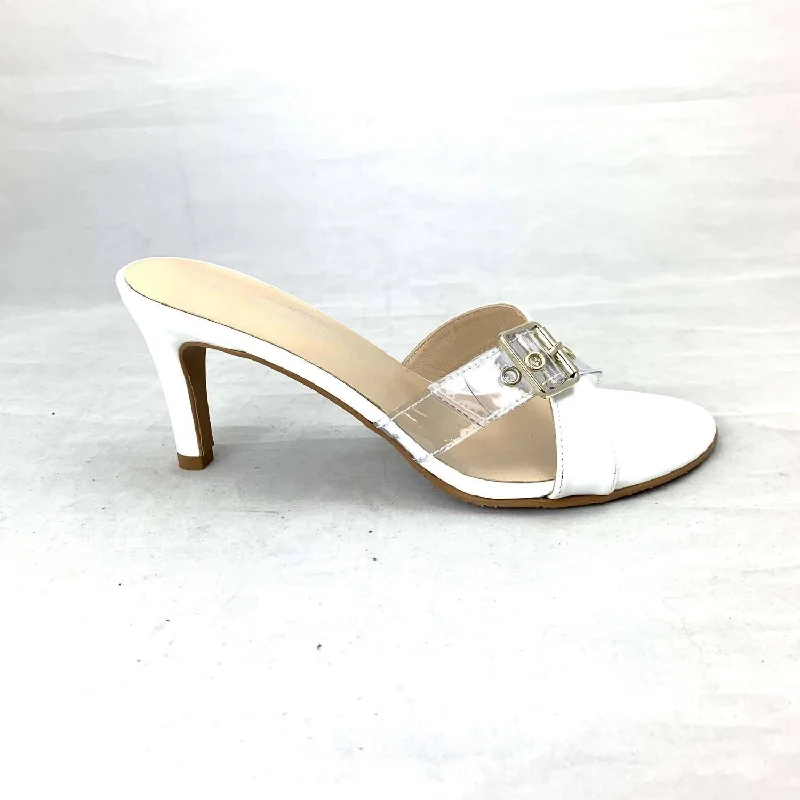 Flash Sale Crisscross Strap Sandal In White Patent