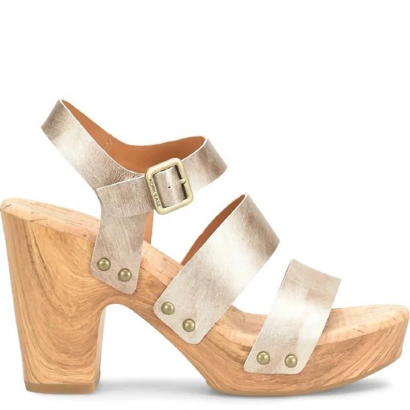 Special Savings Della Slingback Platform Sandal In Light Gold