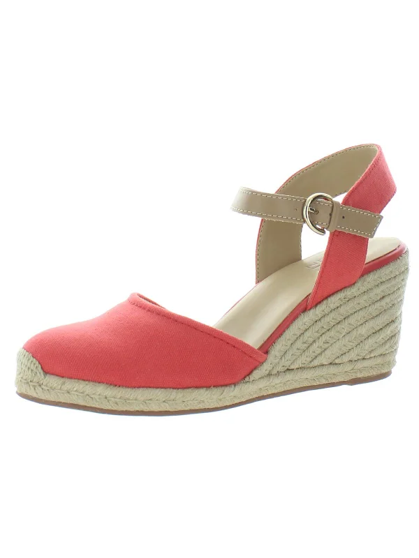 Weekend Savings Delight PHEBE Womens Wedges Ankle Strap Espadrille Heels