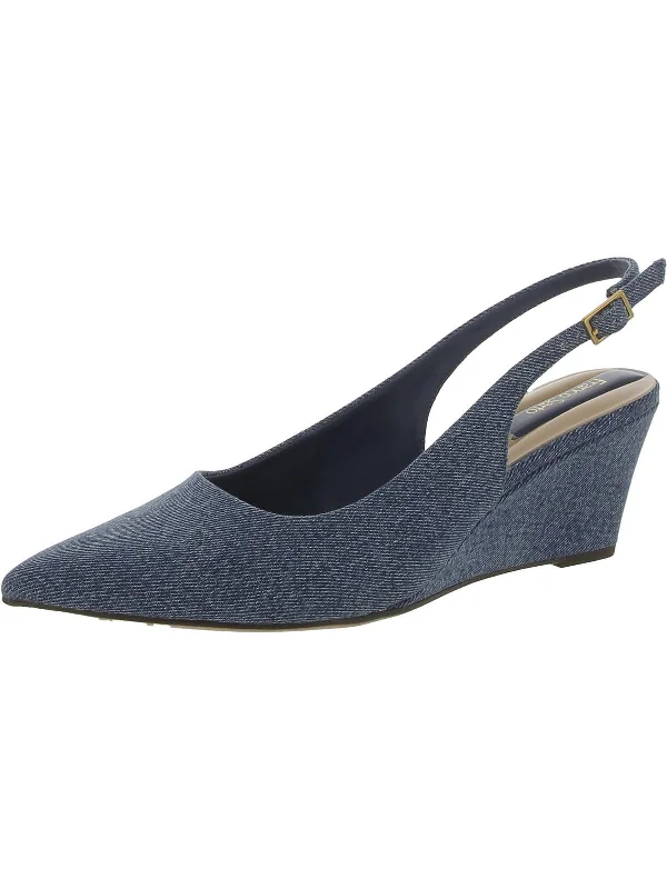 Exclusive Markdowns For A Short Time Tessa Womens Leather Pointed Toe Slingback Heels